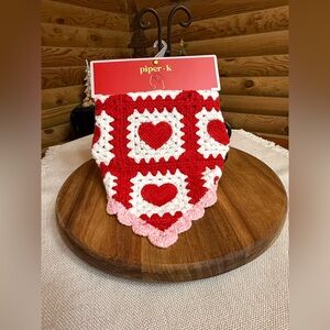 VALENTINES Crochet Handkerchief Style Headband